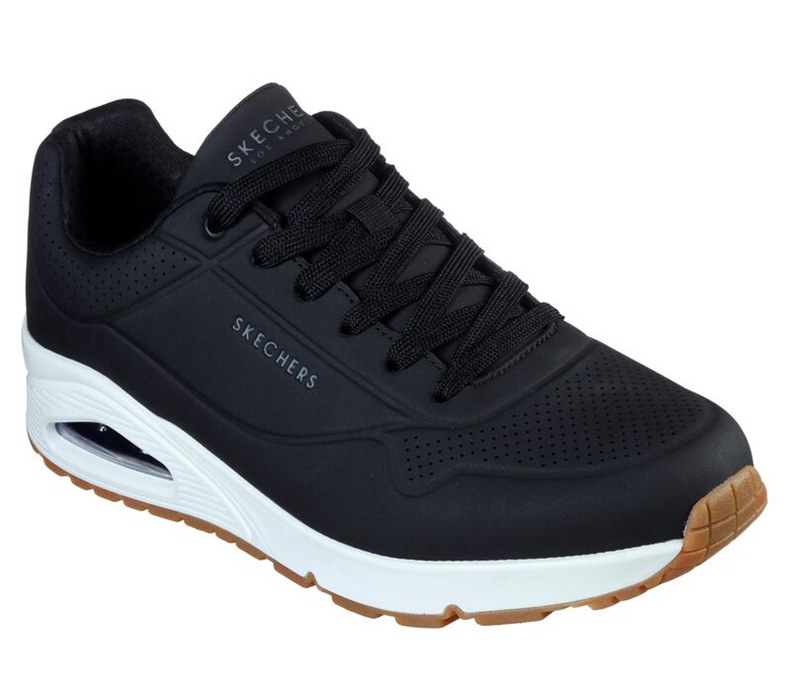 Skechers Uno - Stand On Air - Mens Sneakers Black [AU-BW0877]